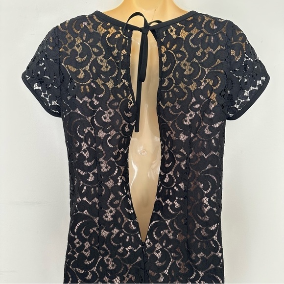LOFT Black Lace Sheath Mini Dress size 0 - Picture 5 of 5